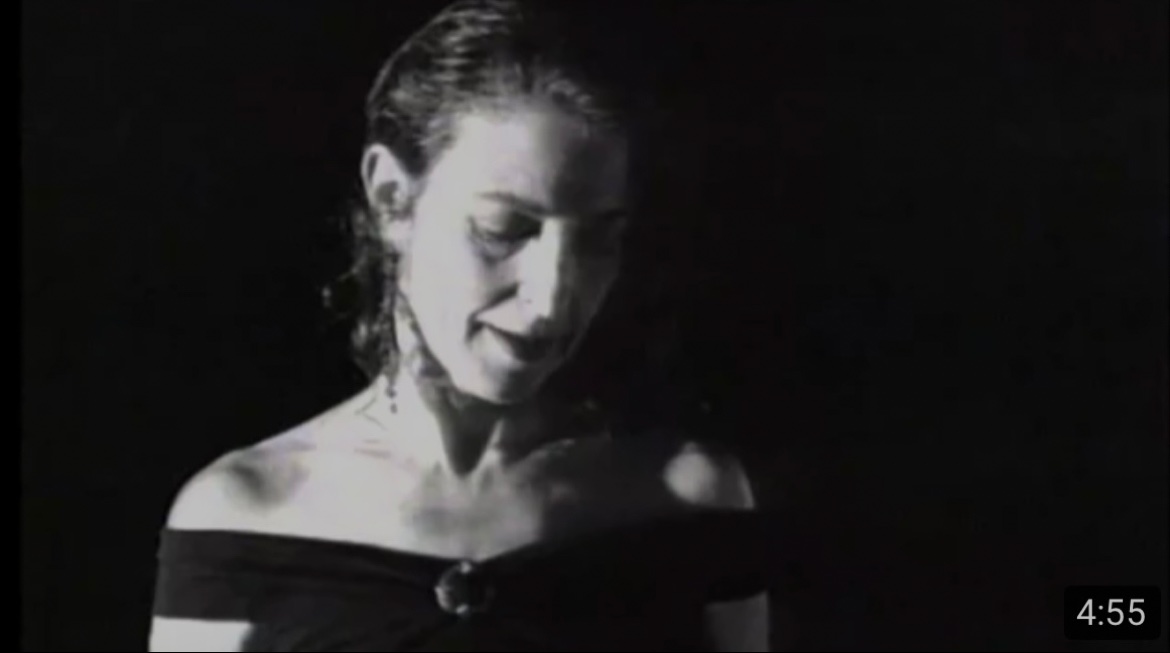 Black-and-white film still of dancer Sheila Zagar in Help Me To Dream